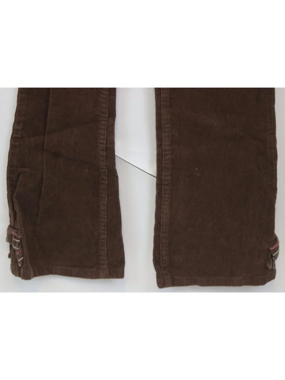 2009 Gymboree Winter Ballerina Jeans sz 6 Brown Corduroy Embroirdered Bows